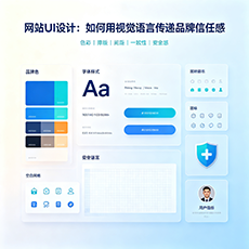 威海建站-网站UI设计：如何用视觉语言传递品牌信任感